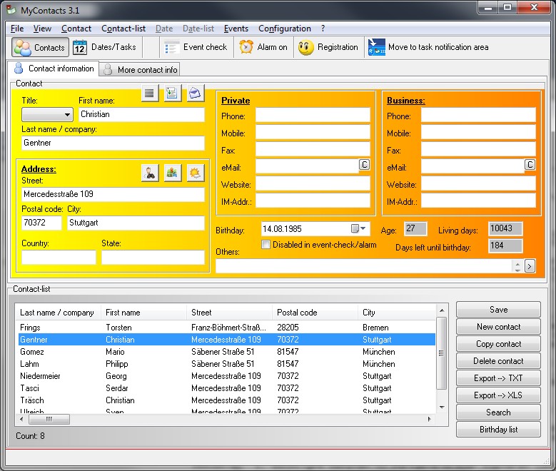 MyContacts (Portable Version)